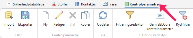 Kontrolparametre