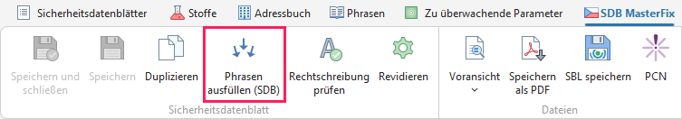 Phrasen ausfüllen