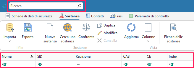 Ricerca della sostanza