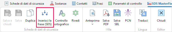 Compilazione delle frasi