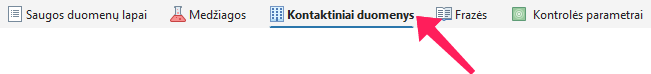 Kontaktiniai duomenys
