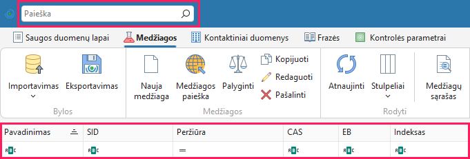 Medžiagos paieška