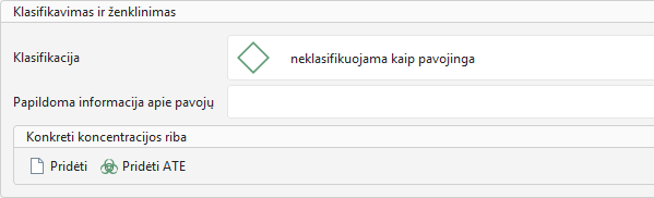 Klasifikavimas ir ženklinimas