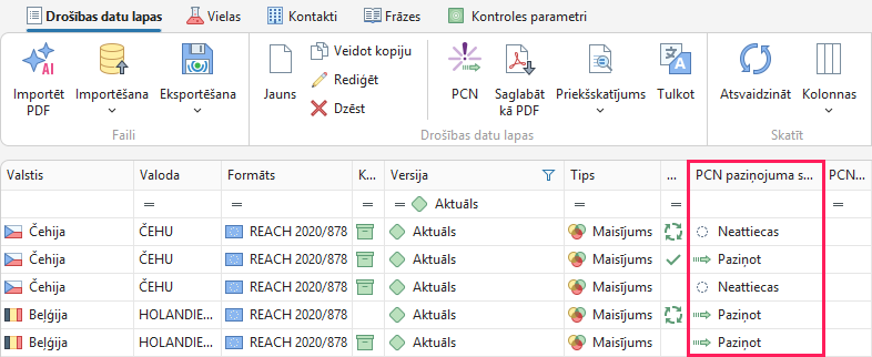 Kolonna Paziņot