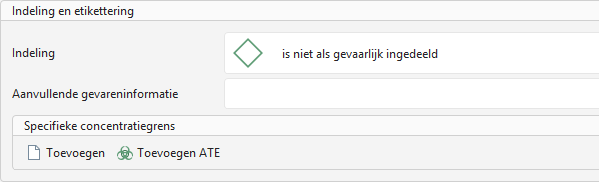 Indeling en etikettering