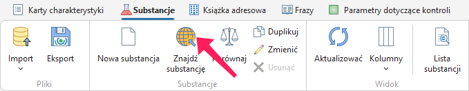 Wyszukiwanie substancji na stronie ECHA