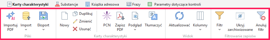 Przycisk Nowy