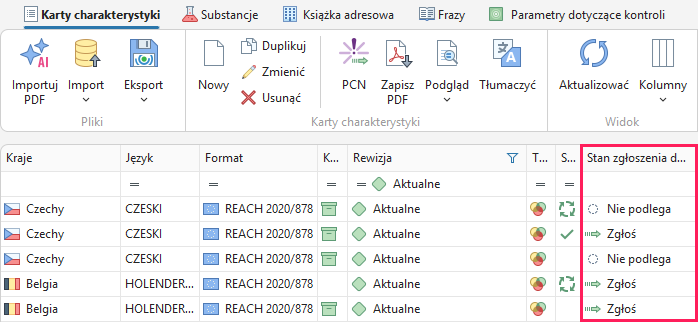 Kolumna Zgłoś