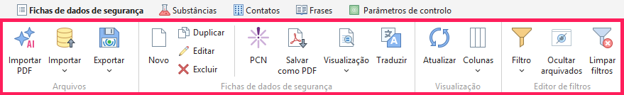 Botão Novo