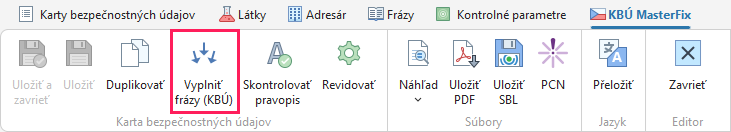 Vyplnenie fráz
